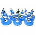 Subbuteo Andrew Table Soccer Sampdoria 2007-2008 on classic Hasbro bases
